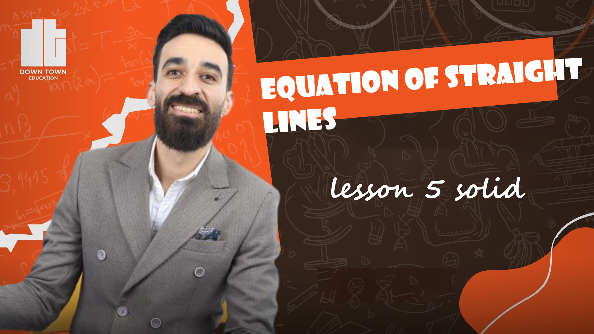Equation of straight lines  lesson 5 solid
